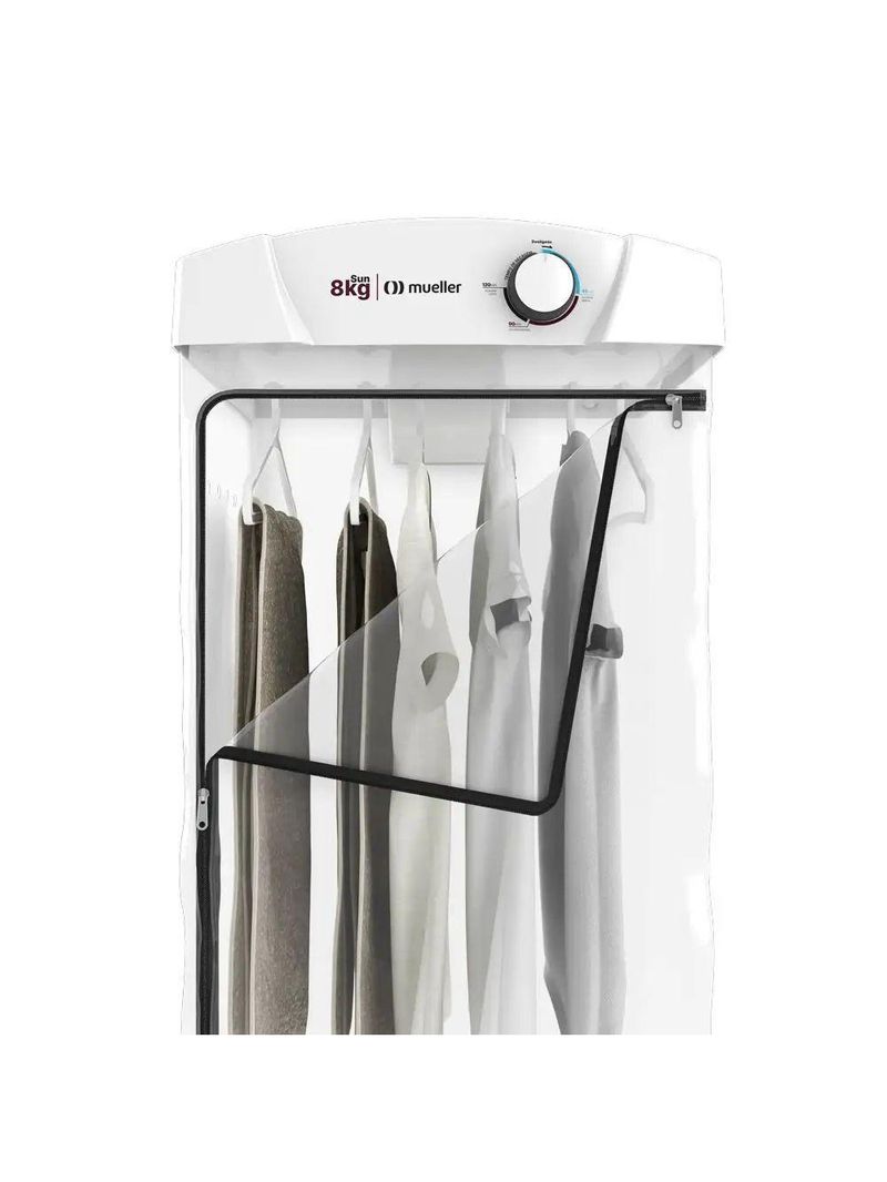 Secadora Mueller Sun 8 Kg Design Moderno 6 Cabides Branco 220V