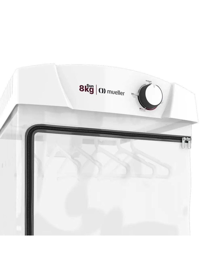 Secadora Mueller Sun 8 Kg Design Moderno 6 Cabides Branco 220V