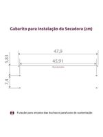 Secadora Mueller Sun 8 Kg Design Moderno 6 Cabides Branco 110V