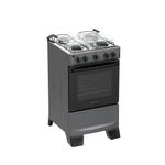 Fogão 4 Bocas Atlas Mônaco Plus Mesa Inox Bivolt Titanium