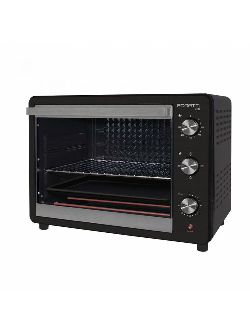 Forno Elétrico De Bancada 60Litros Fogatti Black I60Preto 220V