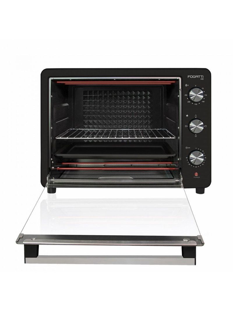 Forno Elétrico De Bancada 60Litros Fogatti Black I60Preto 220V