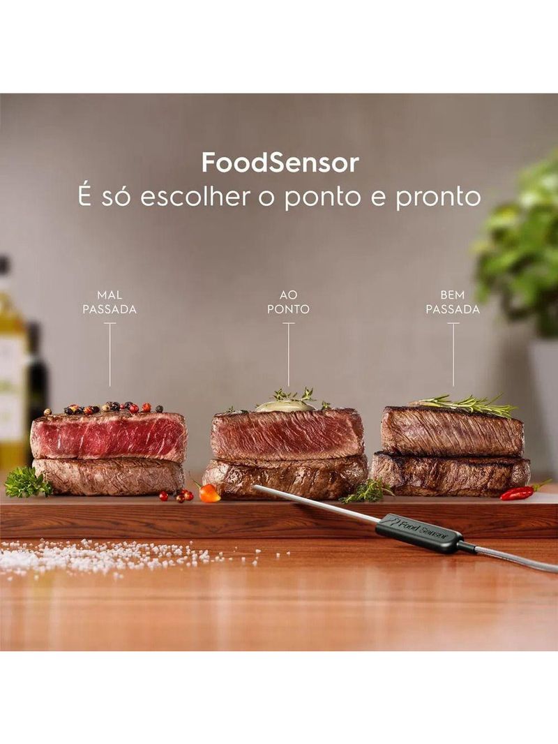 Forno De Embutir Electrolux Elétrico 80L Experience Com Foodsensor Preto OE8EF 220V