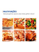 Forno Elétrico 60L Family Grill Inox Mondial Preto/inox FRN-60-BI 220V