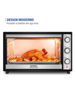 Forno Elétrico 60L Family Grill Inox Mondial Preto/inox FRN-60-BI 220V