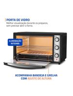 Forno Elétrico 60L Family Grill Inox Mondial Preto/inox FRN-60-BI 220V