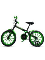 Bicicleta Bike Infantil Aro 16 Ravok com Rodinhas 3 a 7 Anos – Cor: Verde