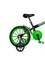 Bicicleta Bike Infantil Aro 16 Ravok com Rodinhas 3 a 7 Anos – Cor: Verde
