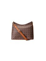 Bolsa transversal feminina média hobo monograma bg marrom