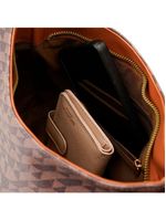 Bolsa transversal feminina média hobo monograma bg marrom