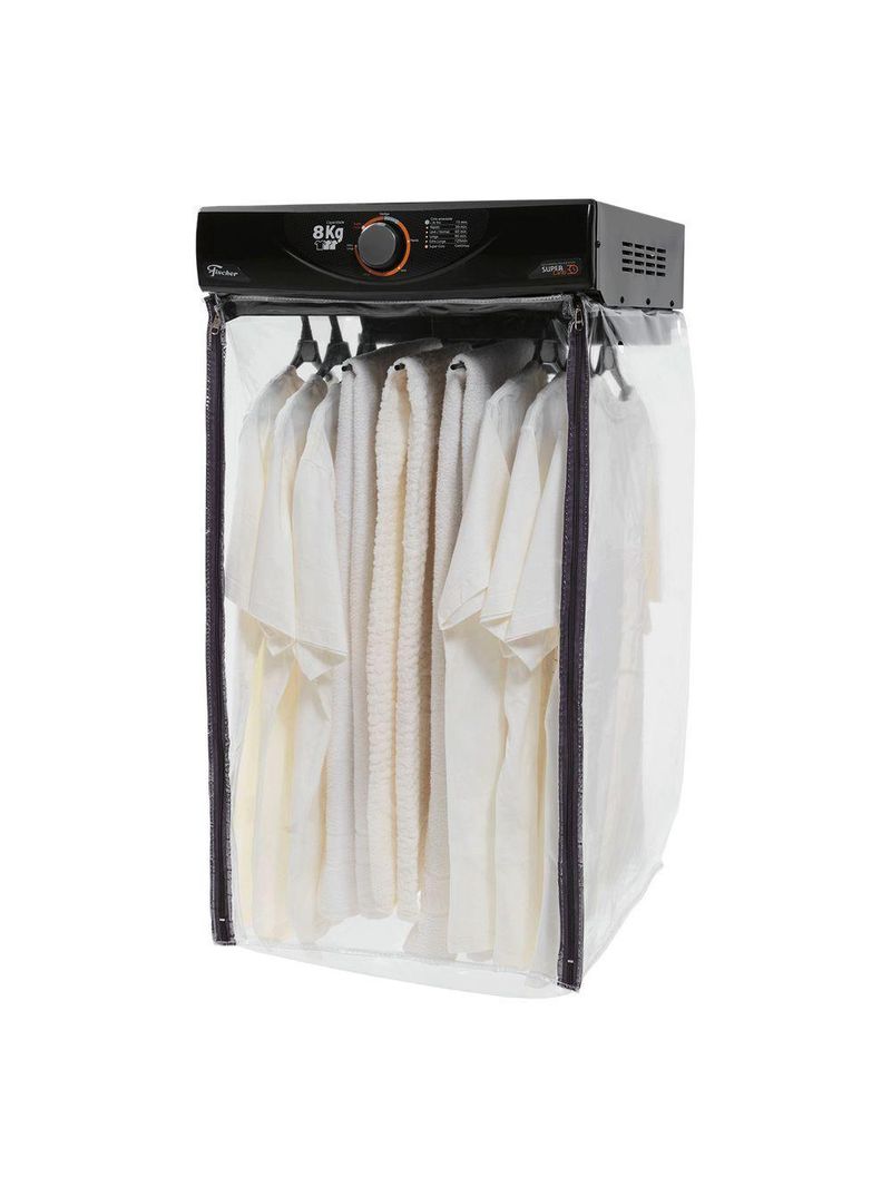 Secadora De Parede Fischer Super Ciclo 8 Kg Com Timer Contínuo Preto 220V