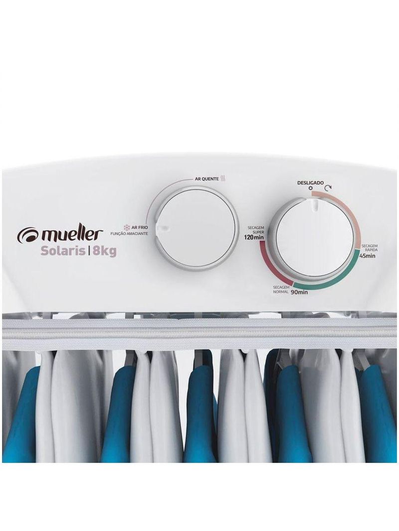 Secadora De Roupa Mueller Solaris 8kg 127V Branco