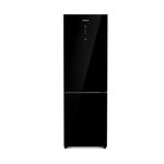 Geladeira Intuitive+ Panasonic Frost Free Inverter 407L Black Glass NR BB41GV2B NR BB41GV2BA 110V