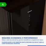 Geladeira Intuitive+ Panasonic Frost Free Inverter 407L Black Glass NR BB41GV2B NR BB41GV2BA 110V