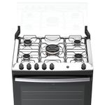 Fogão 5 Bocas Atlas Agile Up Automático Mesa Inox Preto Bivolt