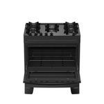 Fogão 5 Bocas Atlas Mônaco Top Glass Mesa De Vidro Bivolt Preto
