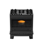 Fogão 5 Bocas Atlas Mônaco Top Glass Mesa De Vidro Bivolt Preto