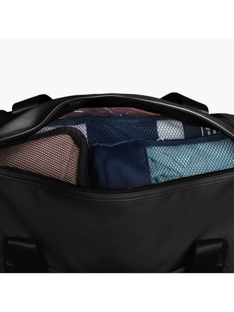 Bolsa de viagem média esportiva puff preta