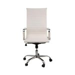 Cadeira De Escritório Esteirinha Giratória Ergonômica Alta Branco
