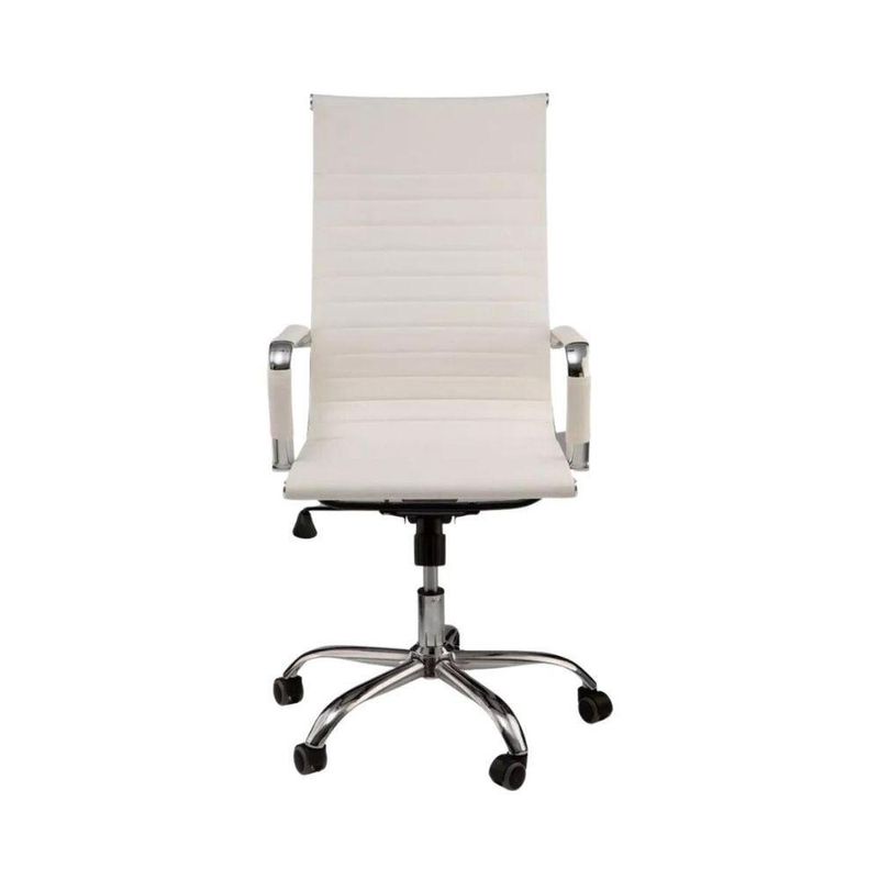 Cadeira De Escritório Esteirinha Giratória Ergonômica Alta Branco