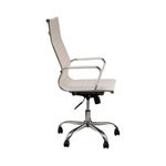 Cadeira De Escritório Esteirinha Giratória Ergonômica Alta Branco