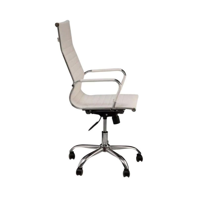 Cadeira De Escritório Esteirinha Giratória Ergonômica Alta Branco
