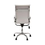 Cadeira De Escritório Esteirinha Giratória Ergonômica Alta Branco