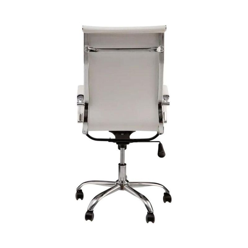 Cadeira De Escritório Esteirinha Giratória Ergonômica Alta Branco