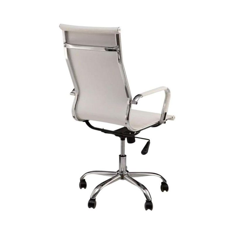 Cadeira De Escritório Esteirinha Giratória Ergonômica Alta Branco