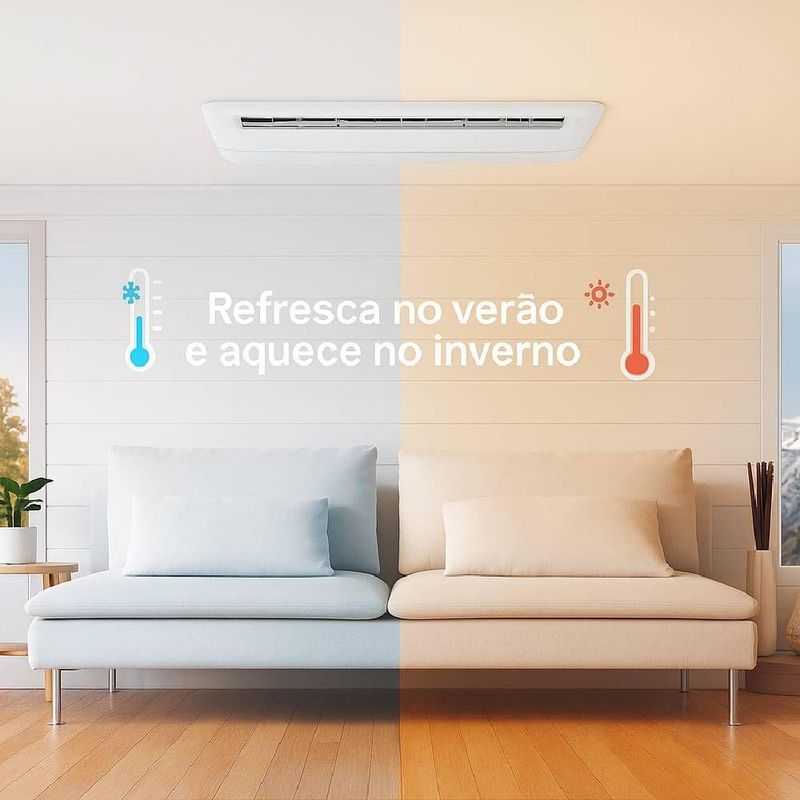 Ar Condicionado LG Cassete Inverter 1 Via 12000 BTUS Quente e Frio 220V ZTUW12GTUAAANWZBR1