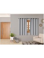 Cortina isa varão tecido oxford 2,00m x 1,40m p/ janela sala quarto - cinza