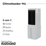Climatizador de Ar Itatiaia 14L 127V (CAITA1140A)