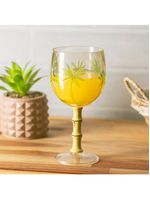 6 taças wolff palm tree de acrílico verde 495ml