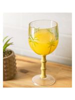 6 taças wolff palm tree de acrílico verde 495ml