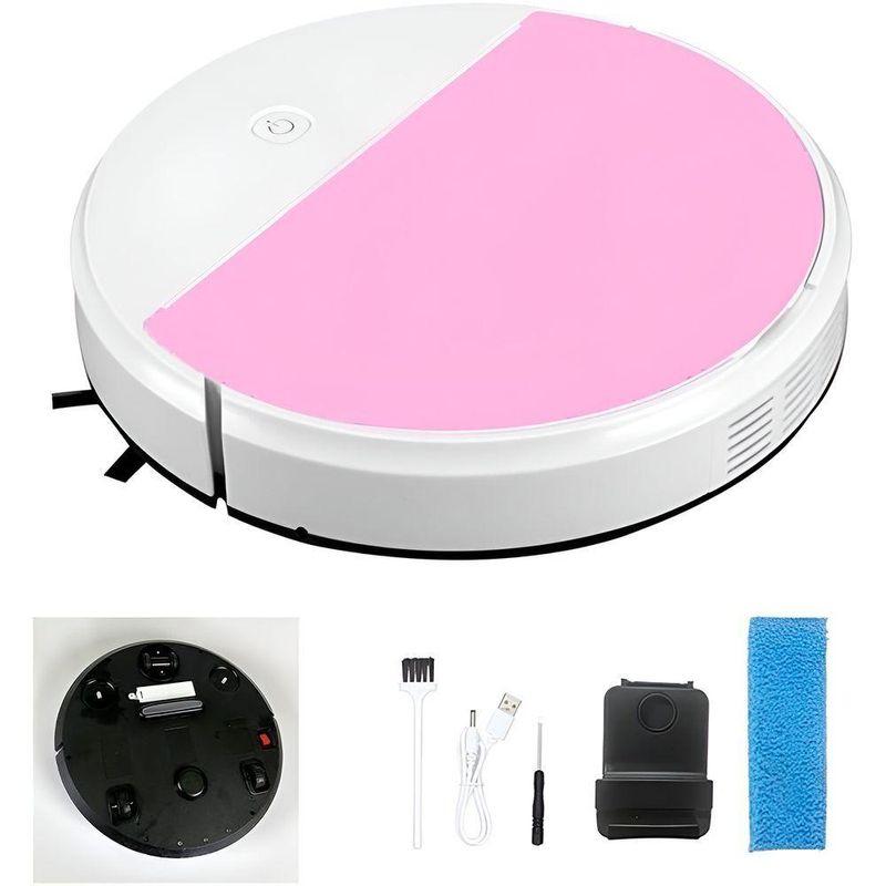 Robô Aspirador Shopmix Passa Pano 60min Luz Ultravioleta Preto Bivolt