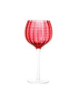 2 taças para vinho wolff orquídea de vidro vermelho 450ml