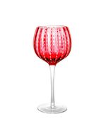 2 taças para vinho wolff orquídea de vidro vermelho 450ml