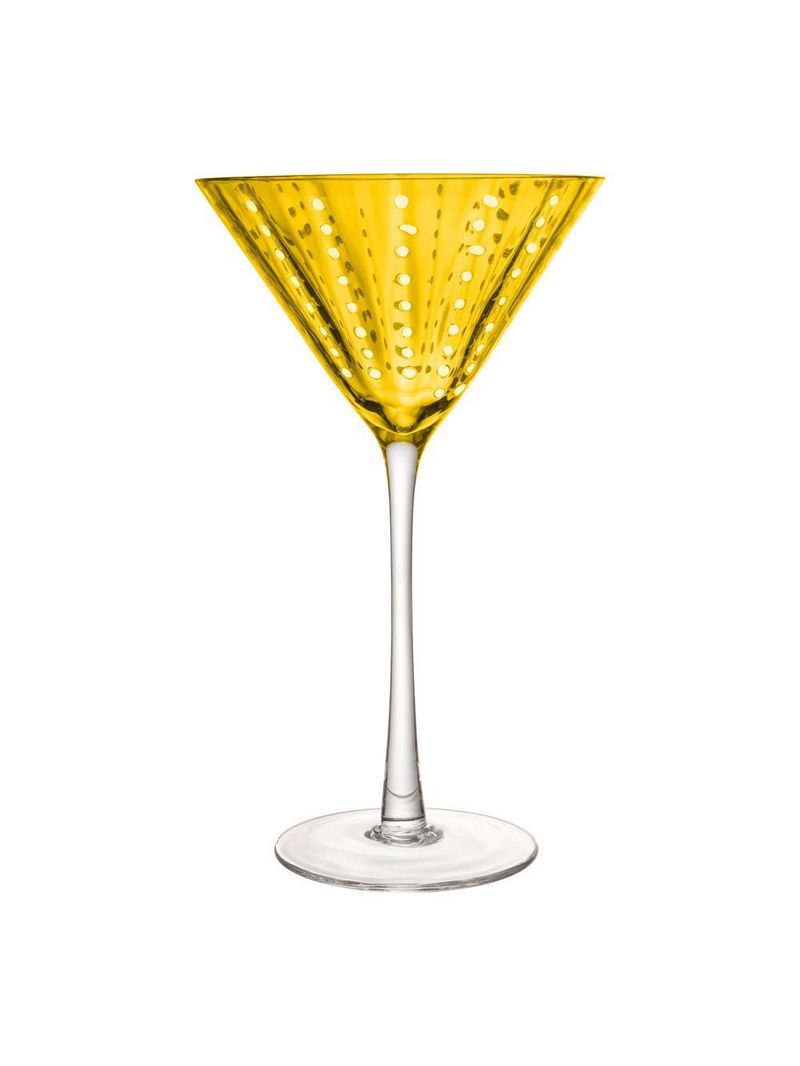 2 taças para martini orquídea 220ml Âmbar vidro wolff