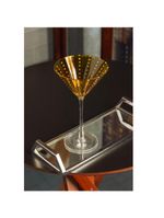 2 taças para martini orquídea 220ml Âmbar vidro wolff