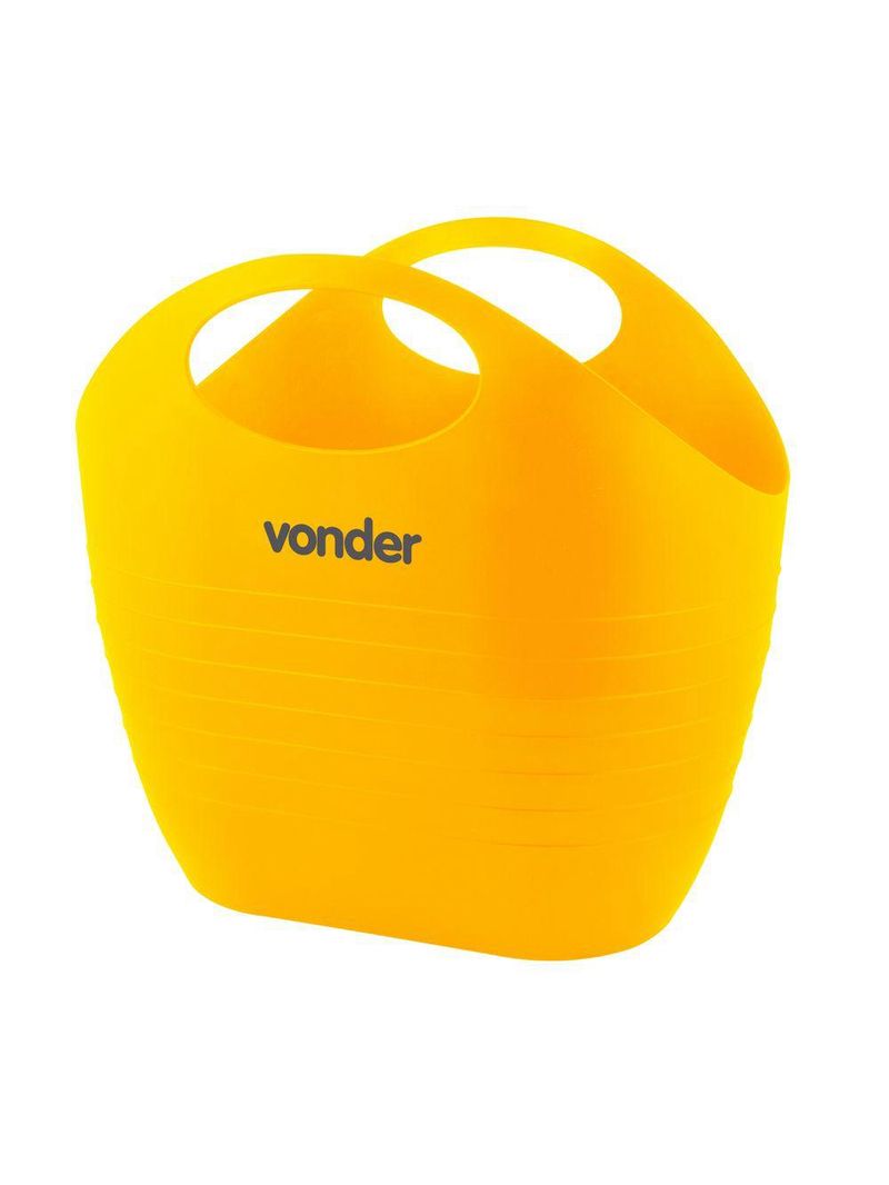 Bolsa plástica multiuso 8,5 litros amarela vonder