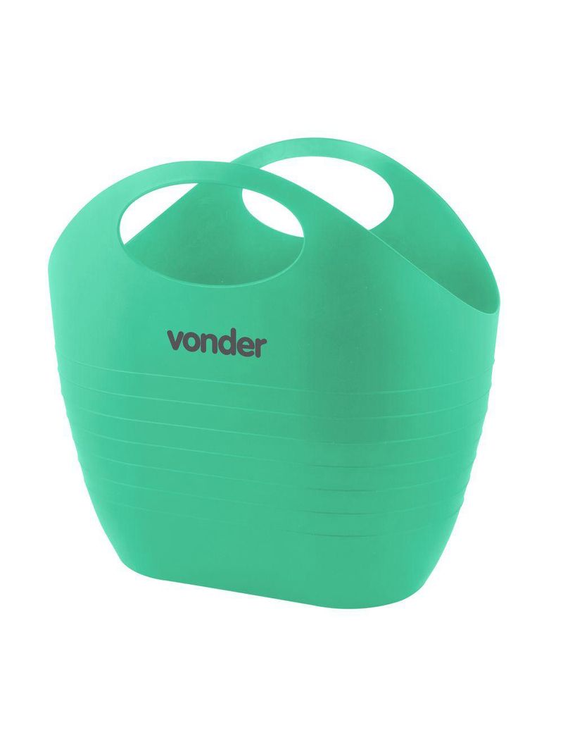 Bolsa plástica multiuso 8,5 litros verde vonder