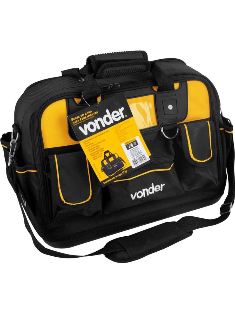 Bolsa lona 410x210x280mm 33 divisões 12kg vonder