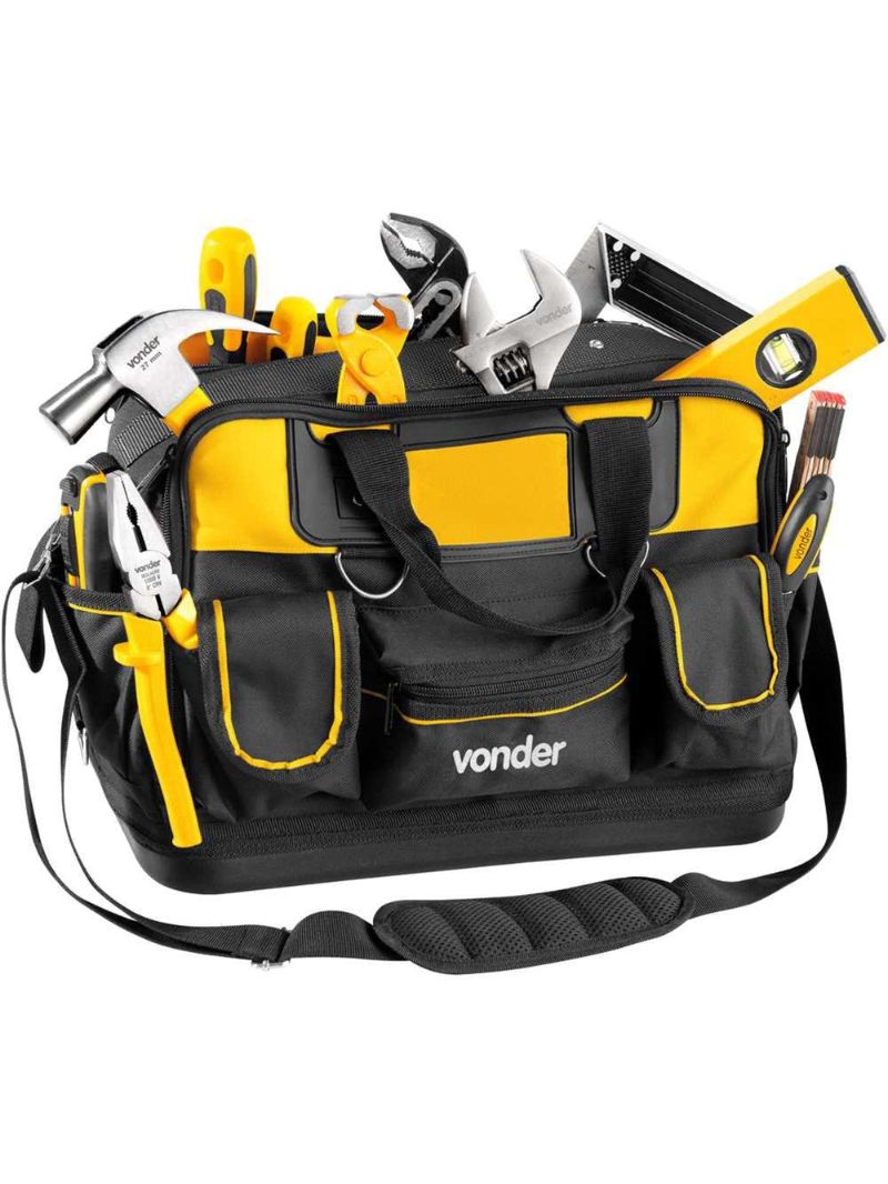 Bolsa lona 410x210x280mm 33 divisões 12kg vonder