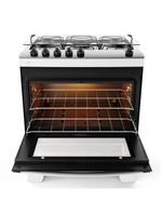 Fogão Atlas Agile Up Piso 5 Bocas Branco Mesa de Inox Bivolt (300001723)