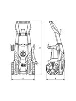 Lavadora de alta pressão 1800w 1900psi 110v - tramontina