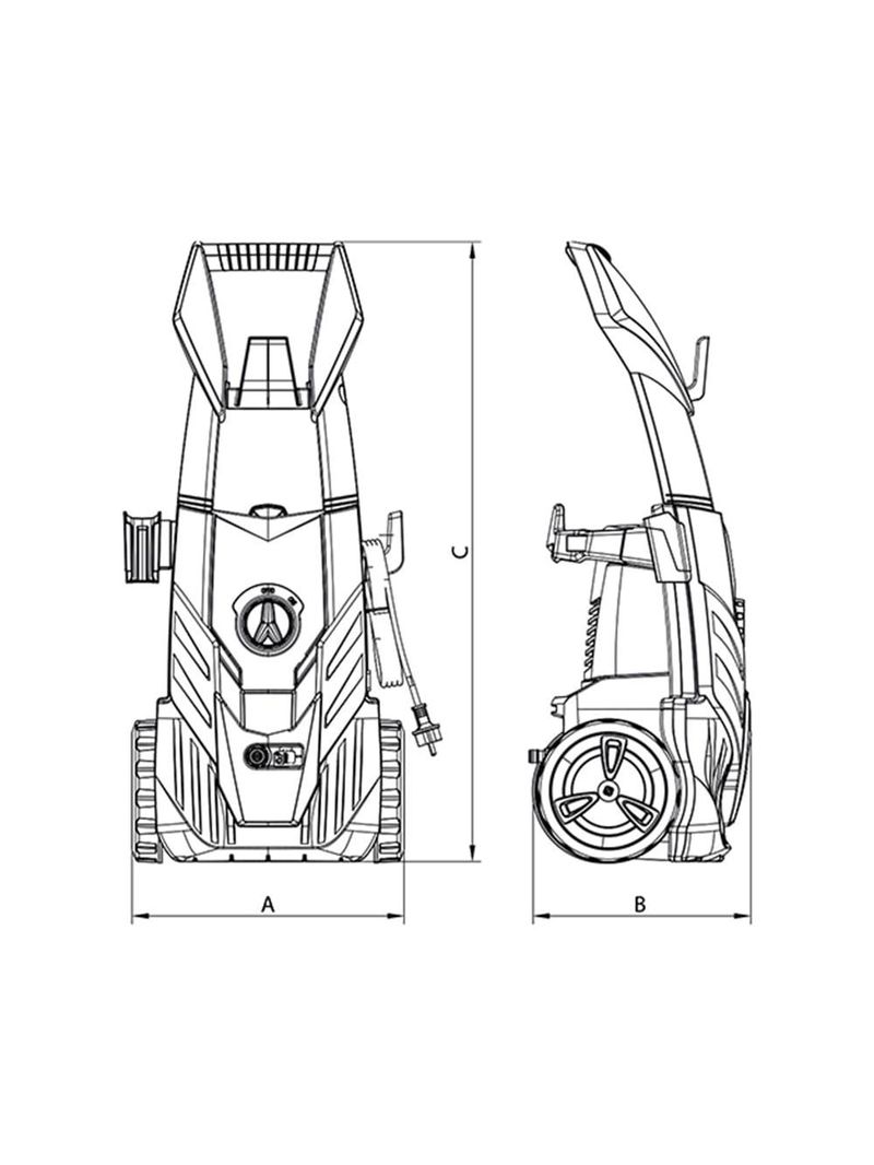 Lavadora de alta pressão 1800w 1900psi 110v - tramontina