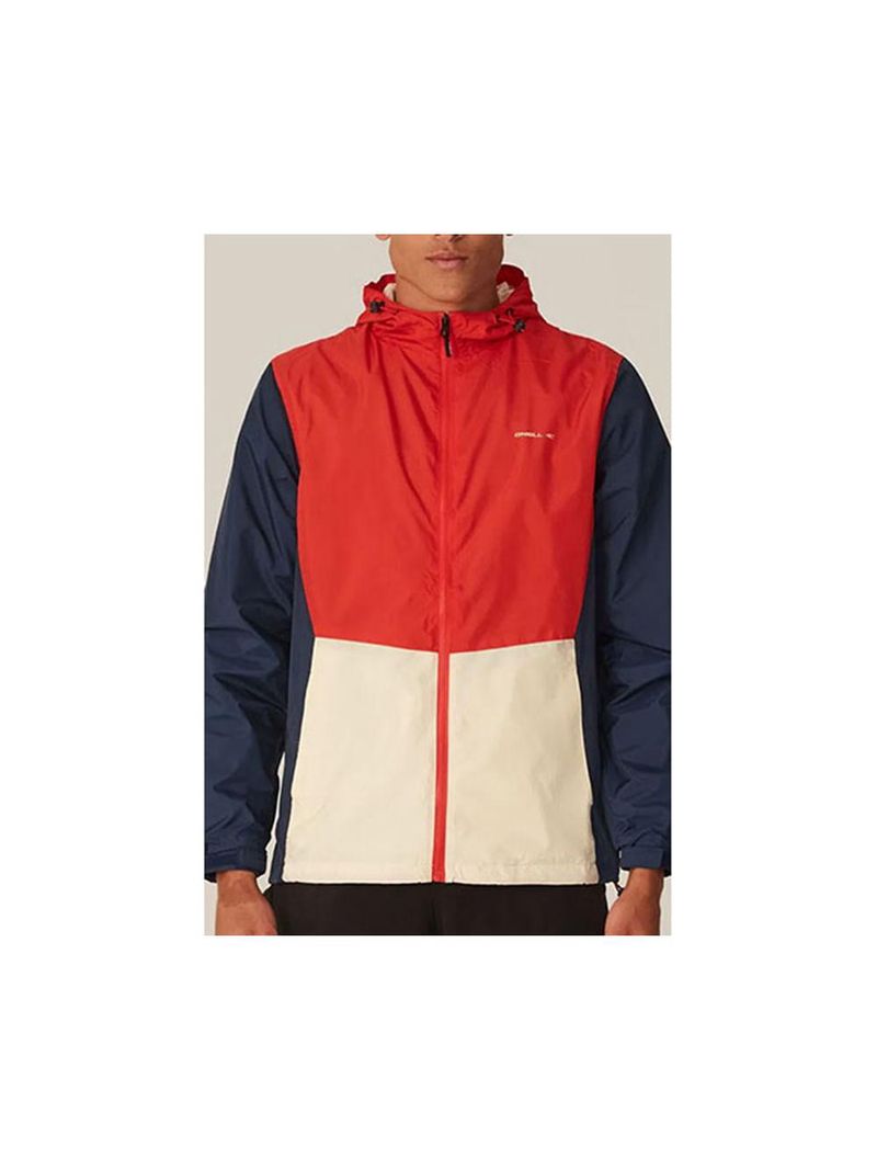 Jaqueta corta vento masculina vermelha e marinho 6594a - o'neill