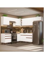 Armário de cozinha completa de canto 462cm branco reims madesa 03