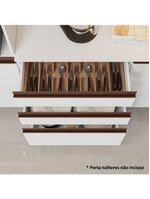 Armário de cozinha completa de canto 462cm branco reims madesa 03