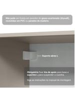 Armário de cozinha completa de canto 265 cm suspensa  nice madesa 06
